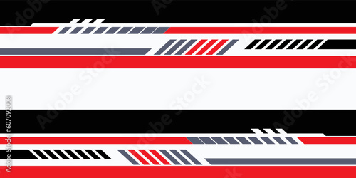 Abstract vector lines on white background. Striped design element. Stickers for vehicles, boats, motorcycles, sports cars, trucks, bodies, cabins, toys, clothing.