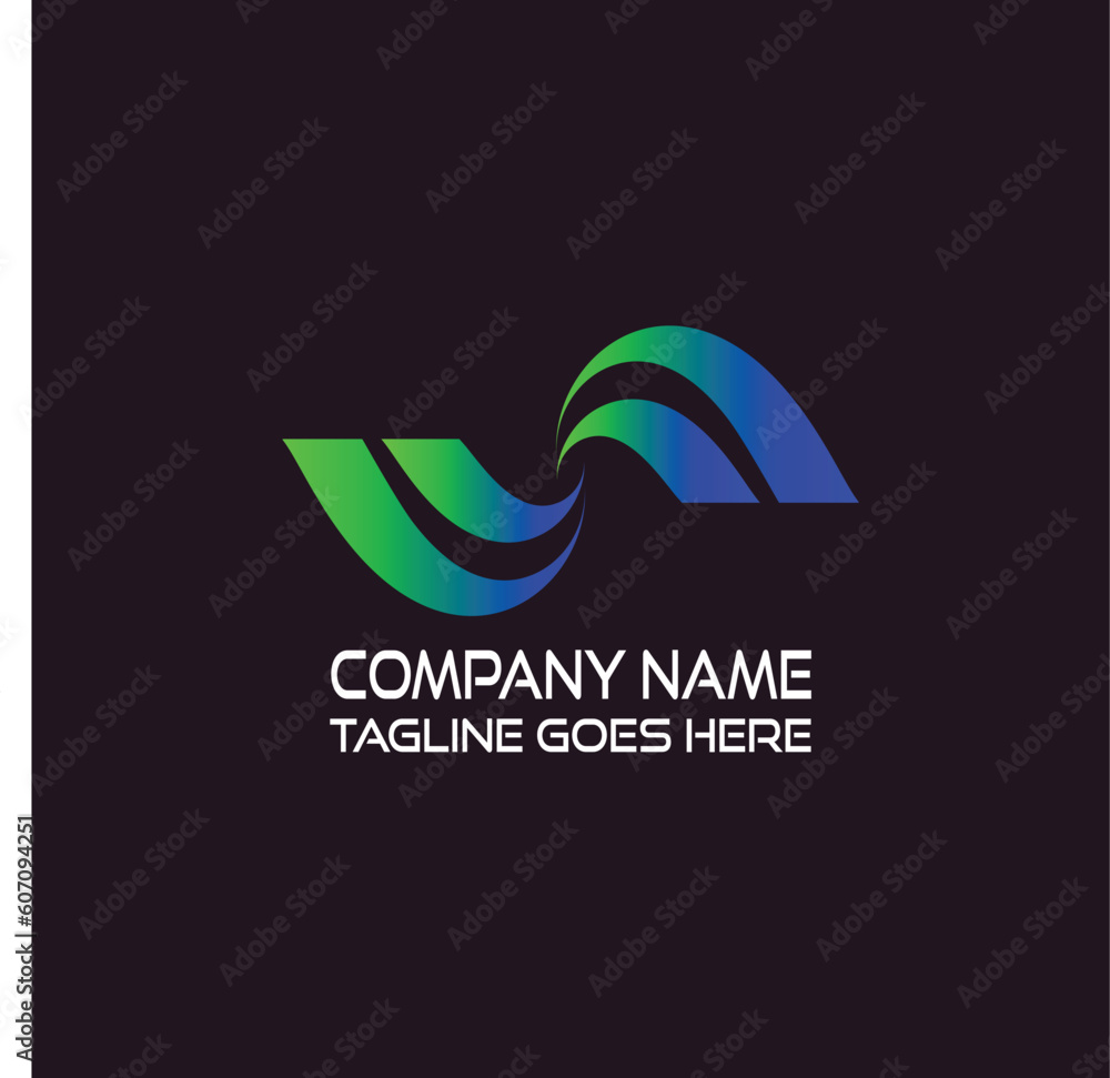 Creative logo. RGB color mode. Gradient color used.