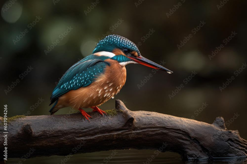 Fototapeta premium Kingfisher, generative AI