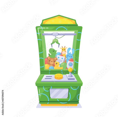 Exciting Grabber Machine Game Where Players Use Skill And Precision To Try And Capture Prizes With A Mechanical Claw