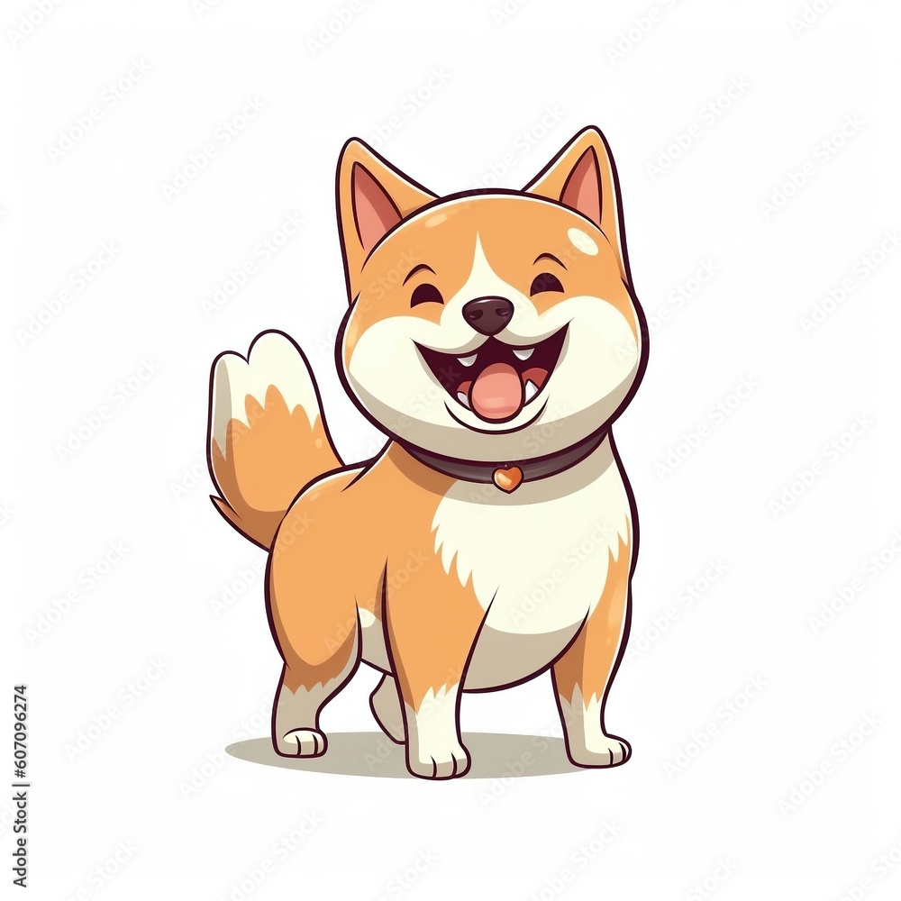 Smiling Shibas: Captivating Cartoon Images for Joyful Visuals Smiling Shibas: Captivating Cartoon Images for Joyful Visuals