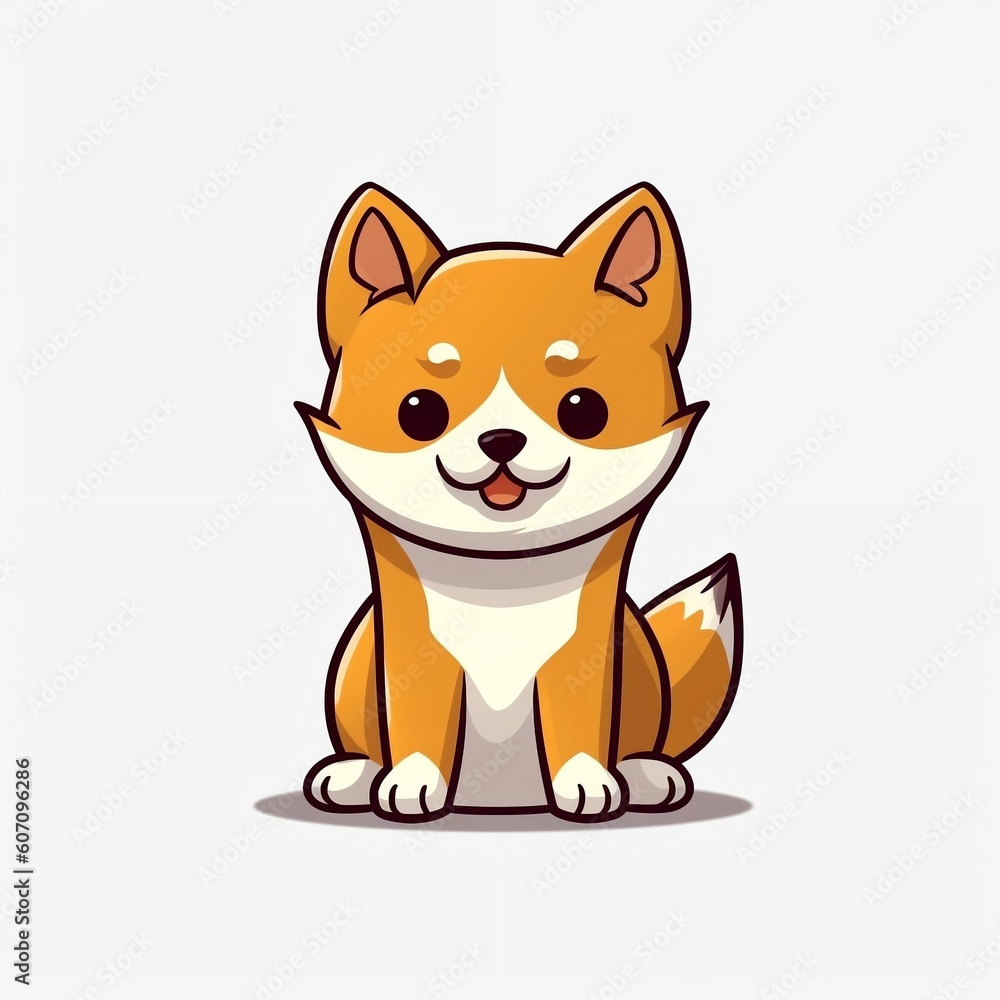 Smiling Shibas All Around: Iconic Cartoon Illustrations for Joyful Imagery Smiling Shibas All Around: Iconic Cartoon Illustrations for Joyful Imagery