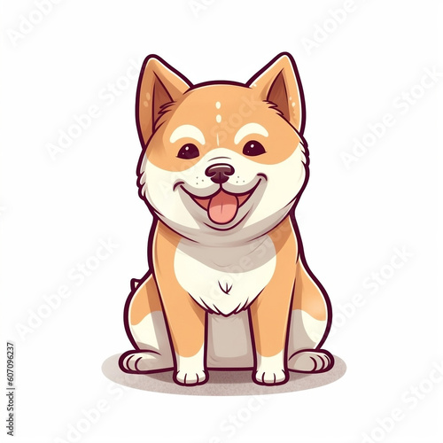 Shiba Inu Cuties  Captivating Cartoon Pictures for Endearing Visuals