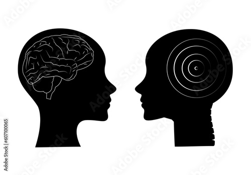 Inteligencia humana vs inteligencia artificial IA. 