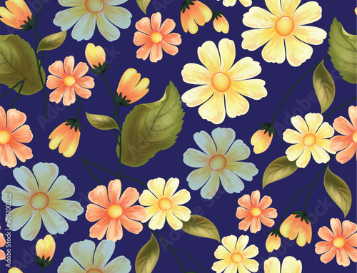 Flower seamless pattern