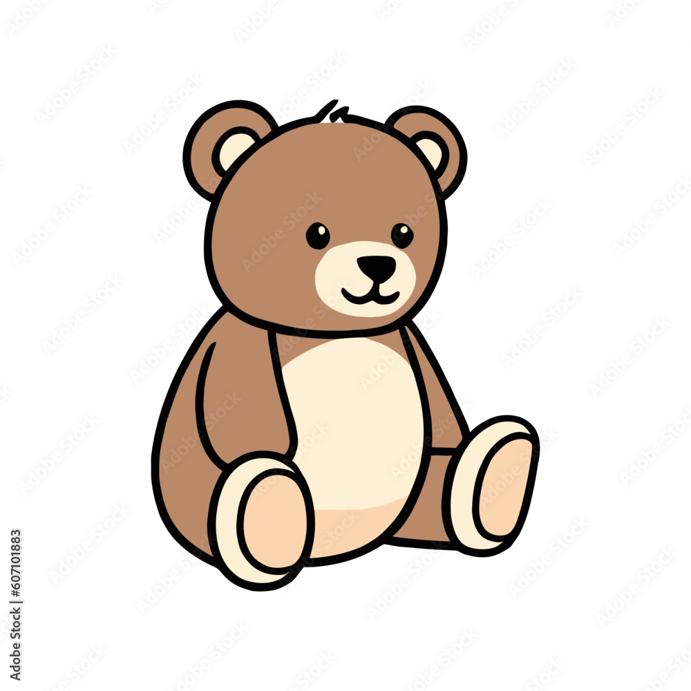 Coloured teddy bear outline sketch vector. Hand drawn linear illustration. Monochrome teddy bear silhouette. Coloured teddy bear outline sketch vector. Hand drawn linear illustration. Monochrome teddy bear silhouette.