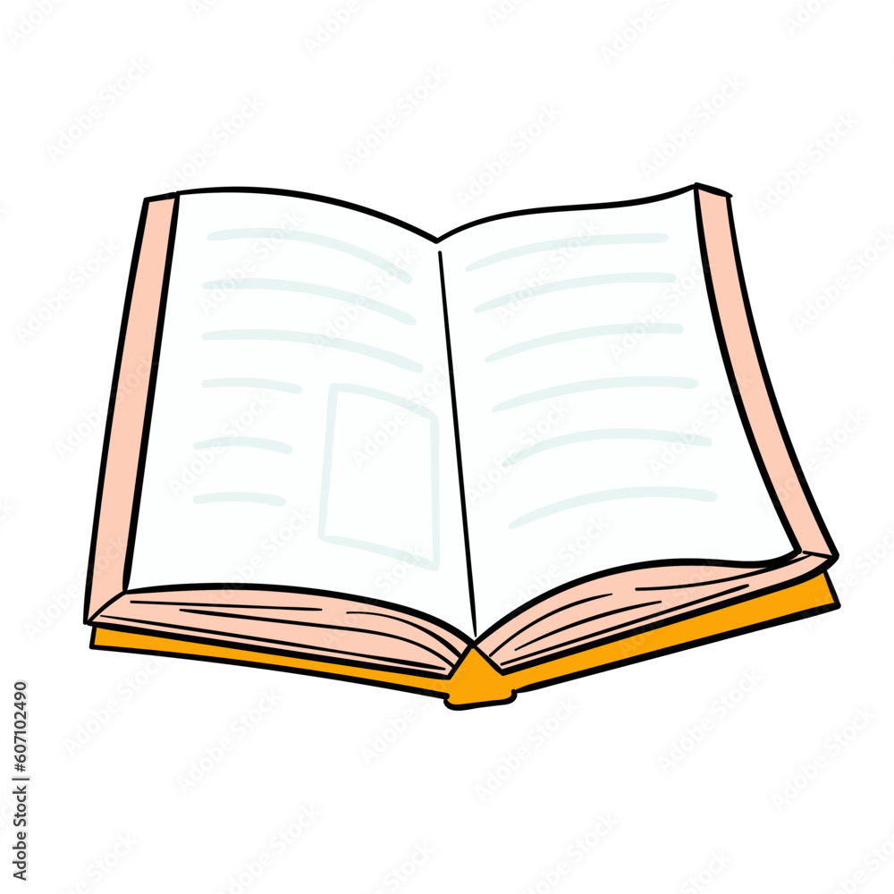 open book with blank pages open book with blank pages