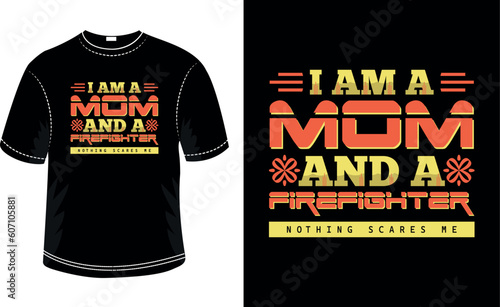 Mother's Day typography t-shirt design template