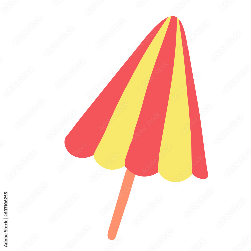 Illustration Set Things Related Beach_Umbrella
