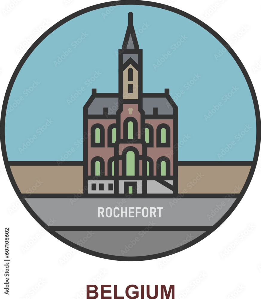 Rochefort. Cities and towns in Belgium