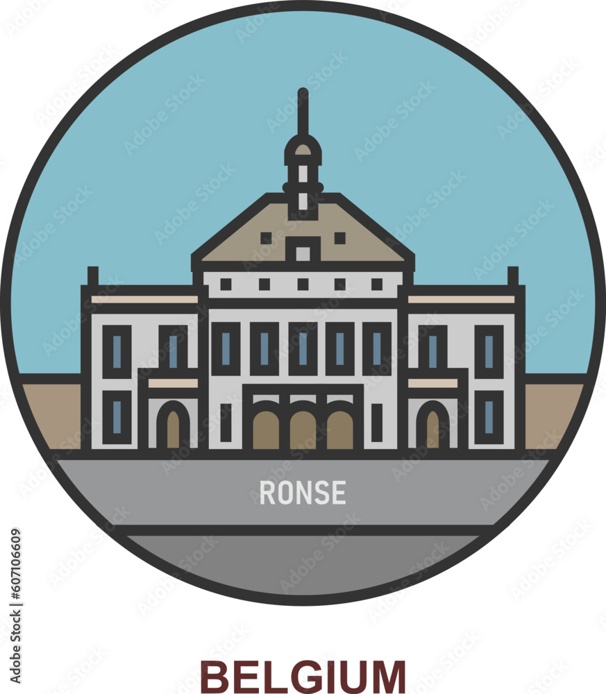 Ronse. Cities and towns in Belgium