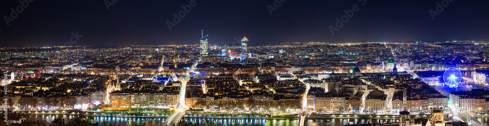 Panorama de Lyon en France