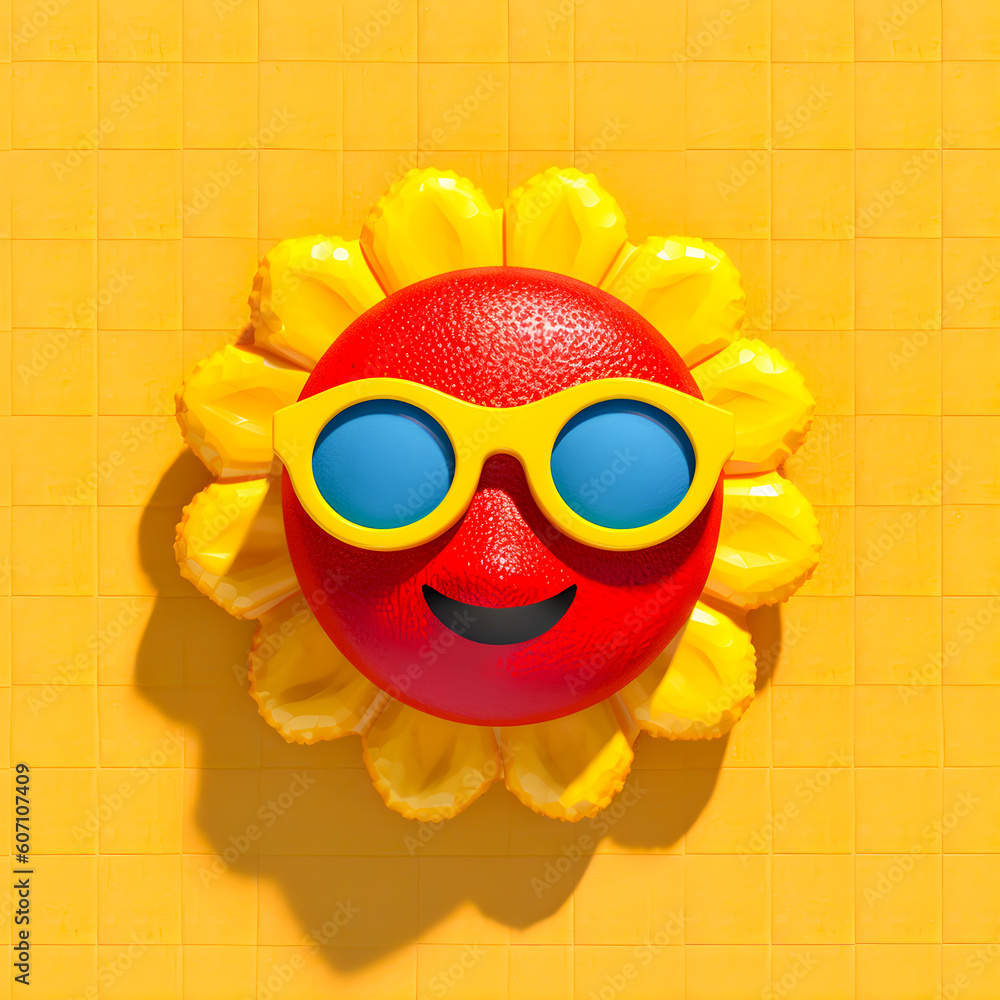 Fototapeta premium summer emojis