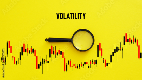 Obraz na płótnie Financial market concept of volatility