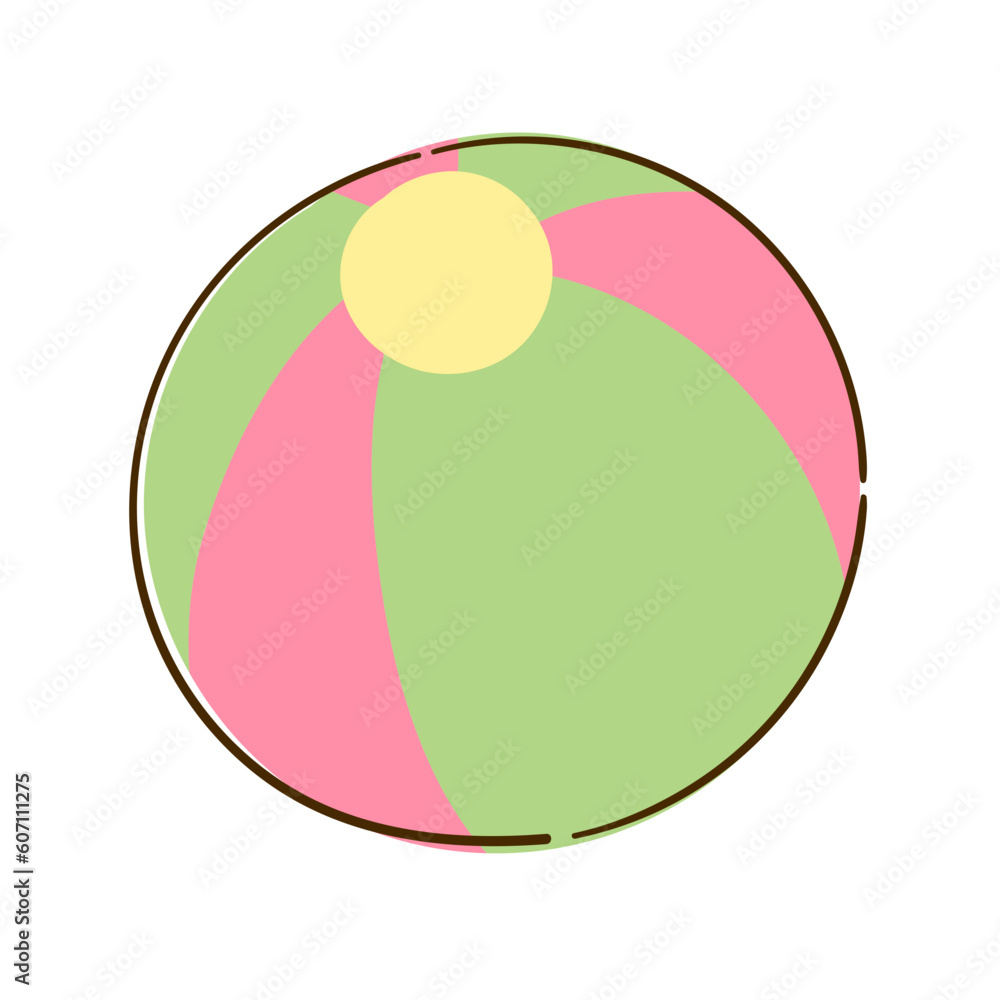 Summer holiday activity symbols set_Ball Summer holiday activity symbols set_Ball
