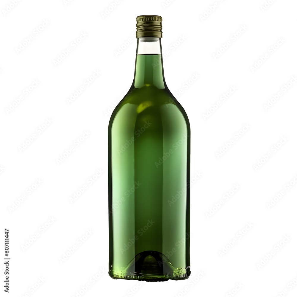 bottle of wine green isolated transparent background bottle of wine green isolated transparent background