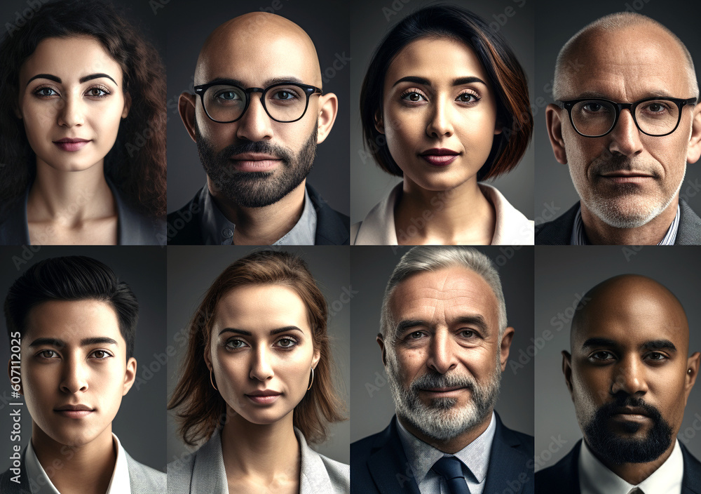 Faces of Diversity: A Collage of Portraits Faces of Diversity: A Collage of Portraits