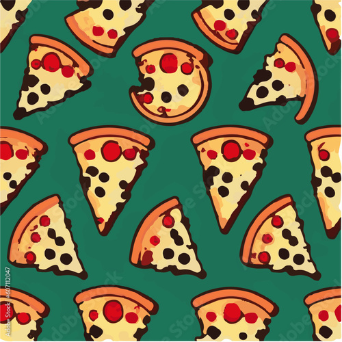 cute simple pizza pattern, cartoon, minimal, decorate blankets, carpets, for kids, theme print design
