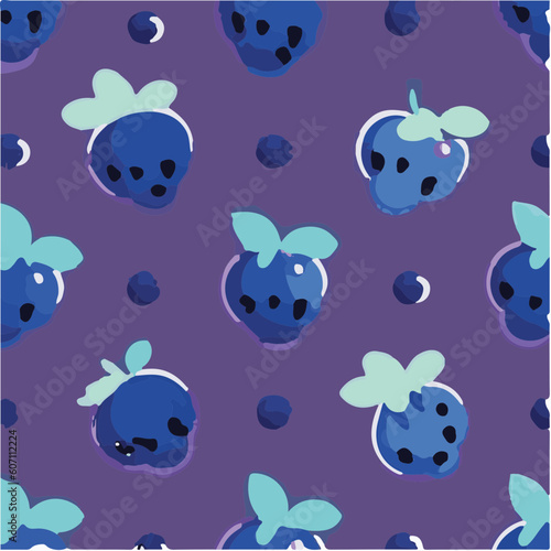 cute simple blueberry pattern, cartoon, minimal, decorate blankets, carpets, for kids, theme print design 