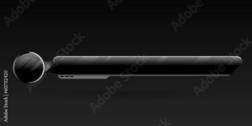 Abstract black lower thrid video headline title banner for screen broadcast