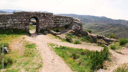 the medieval castle of Castro Laboreiro, municipality of Melgaço, district of Viana do Castelo, Portugal photo