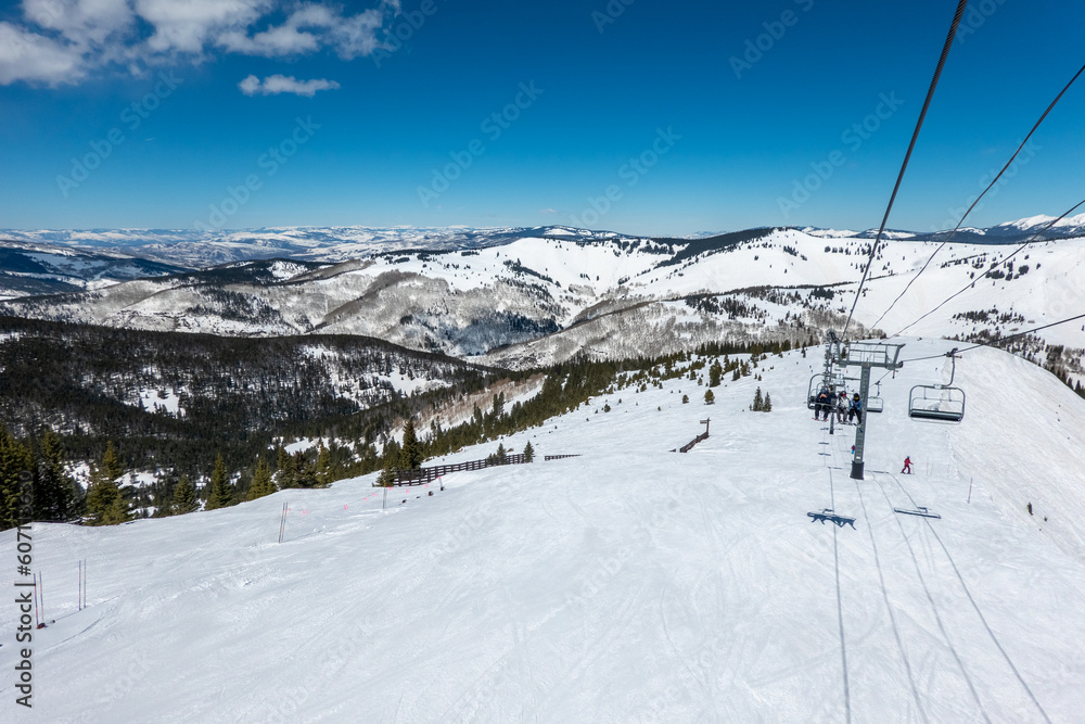 vail ski resort town and ski mountain in colorado