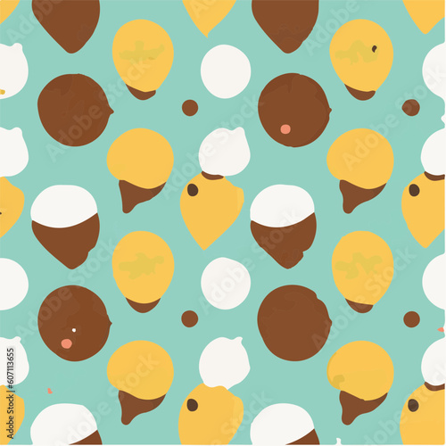 cute simple profiterole pattern, cartoon, minimal, decorate blankets, carpets, for kids, theme print design
