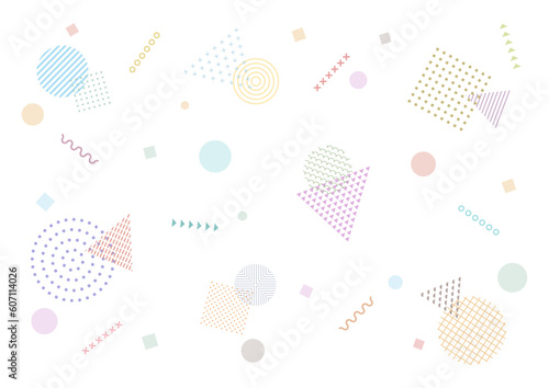 幾何学模様の背景イラスト