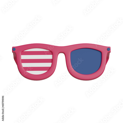 Independence day 3d glasses icon