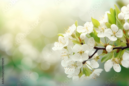 Beautiful spring flowers Generative AI
