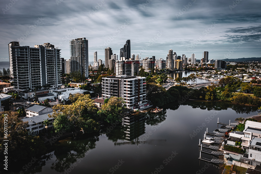 Riverside Serenity: Overlooking the Nerang River in Surfers Paradise, Australia