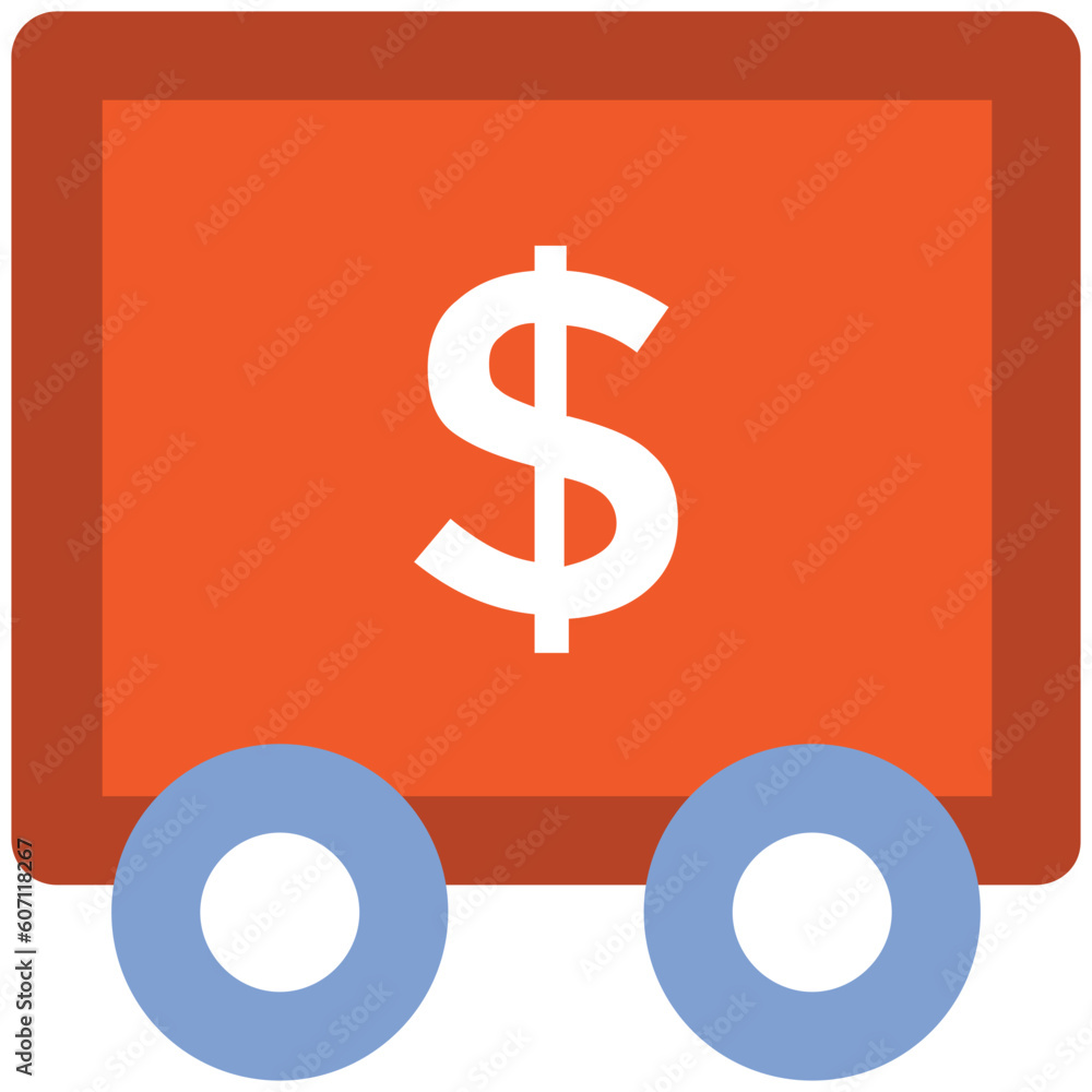 Modern icon vector of delivery van Modern icon vector of delivery van