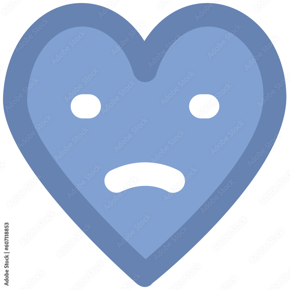Love heart bold line icon design Love heart bold line icon design