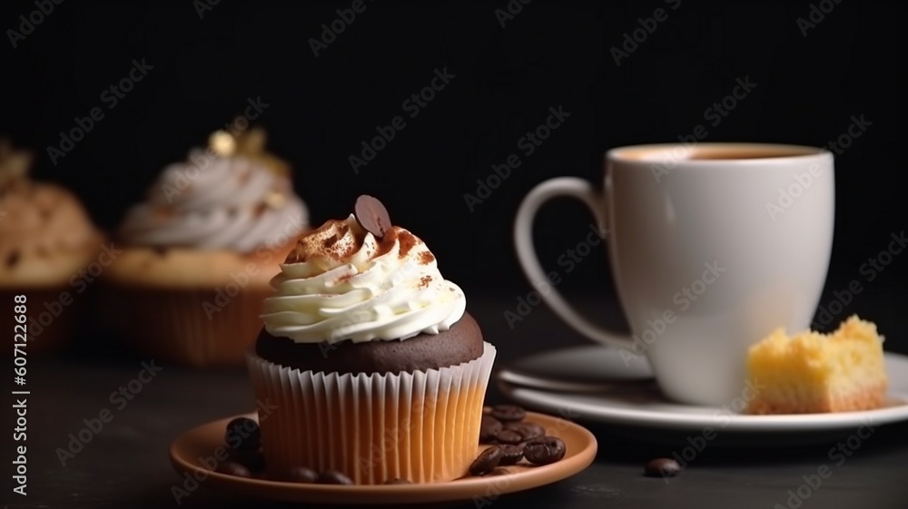 Delicious cup of coffee isolated Generative AI Delicious cup of coffee isolated Generative AI