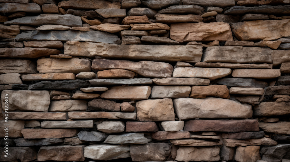 Stone texture background. AI generated.