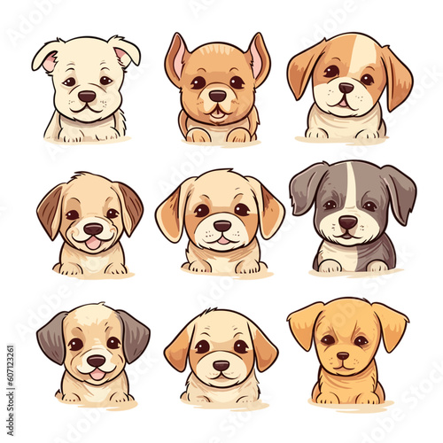set of dogs style 6