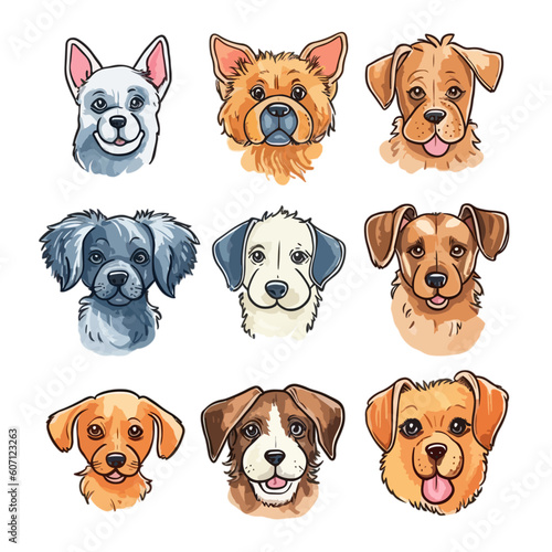 set of dogs style 4
