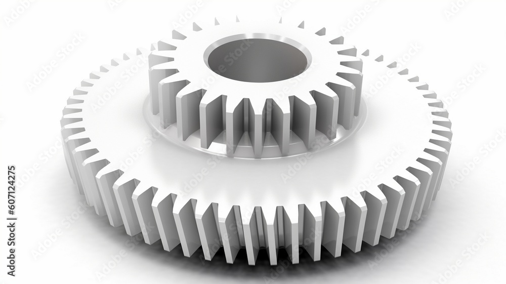 gears and cogs isolated on white background Generative AI gears and cogs isolated on white background Generative AI