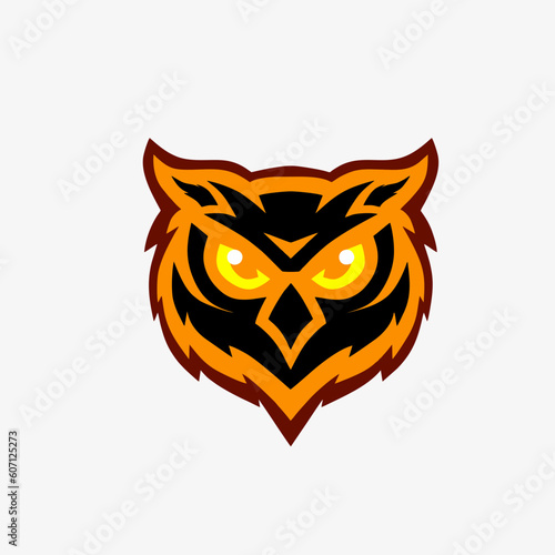 Owl mascot logo design