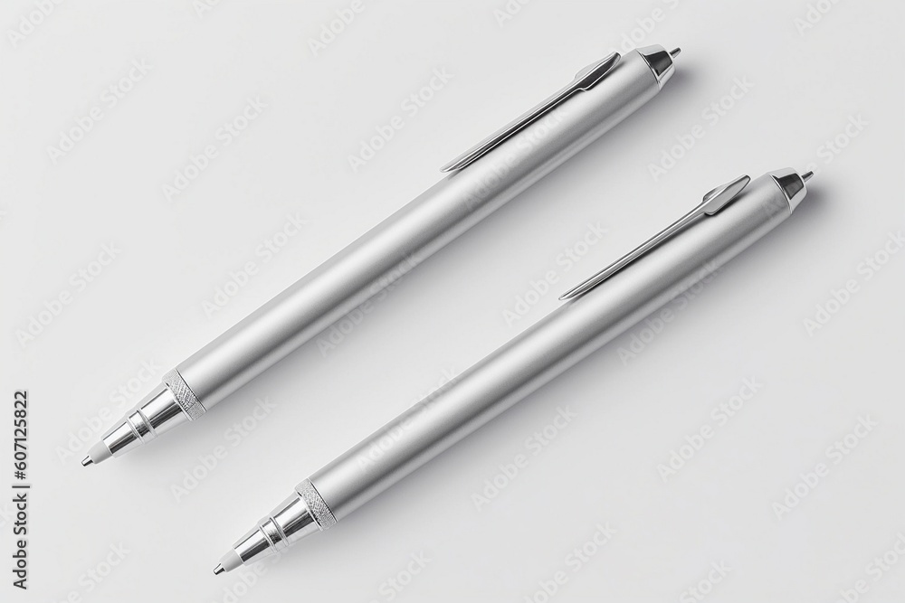 pencils without brand isolated on white background Generative AI pencils without brand isolated on white background Generative AI