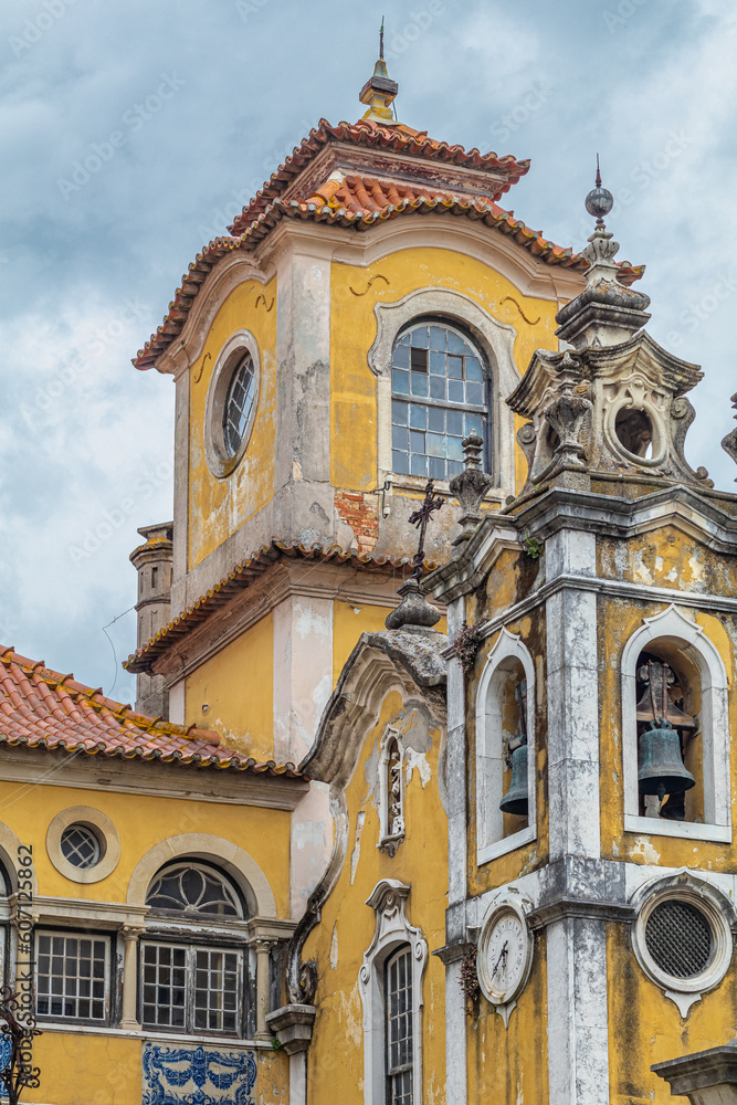 Lisbon, Portugal - april 20, 2018: Culture through history, art and architecture in tourism travel in the city of Lisbon