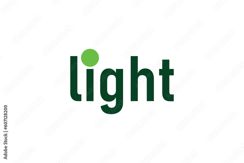 Light logo design vector template