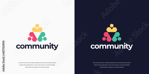 people community logo or medical clinic logo