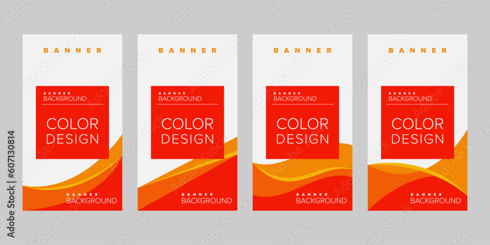 Fototapeta premium Color background banner vector design template