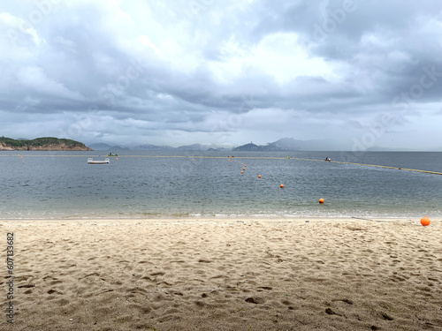 beach and sea located on the island of Cheung Chau, Hong Kong
