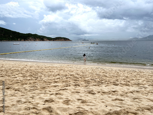 beach and sea located on the island of Cheung Chau, Hong Kong