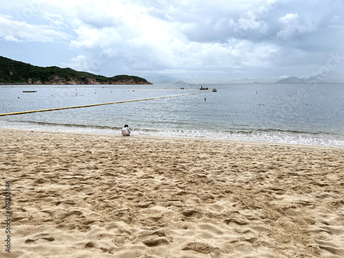 beach and sea located on the island of Cheung Chau, Hong Kong