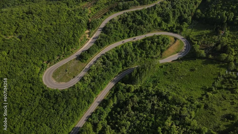 car drive on asphalt road in mountain range in spring travel concept car drive on asphalt road in mountain range in spring travel concept