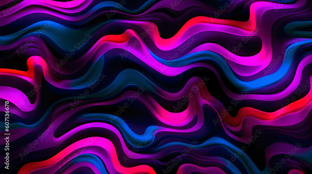 Abstract neon waves background Abstract neon waves background