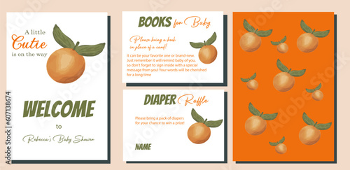 Little Cutie Baby Shower Welcome sign and Games